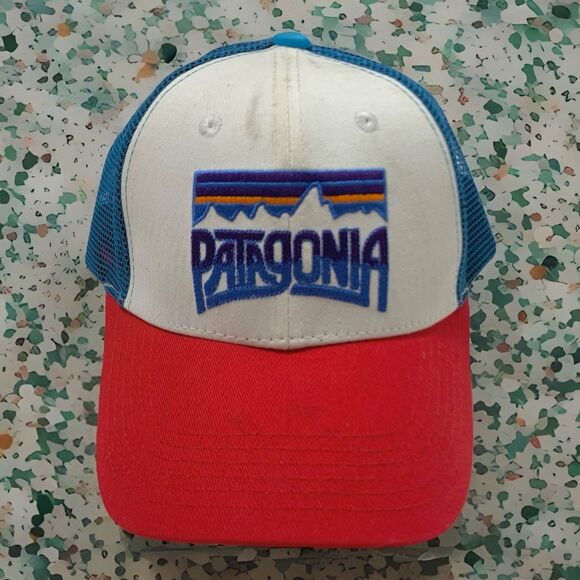 Patagonia Frostbite Series Embroidered Mesh Snapback Hat Cap One Size Adjustable - Picture 1 of 12